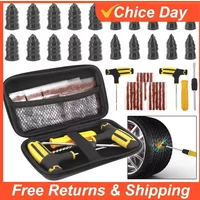 Car Tire Repair Tool Kit EVA Storage Case Car Motorcycle Vacuum Tyre Repair Nail Rubber Tubeless Tire Repair Tool Set Amagi