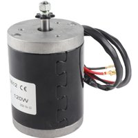 Electric Bike Brushed Motor MY6812 12V 120W High Speed Small Motor with Belt Pulley Electric Scooter Accessory
