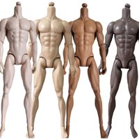 Original Adonis Muscle Body White Latino Tan Black Skin Tone 1/6 Dolls Joints Movable Male Doll Body