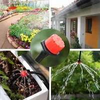 Automatic Watering Garden Hose Micro Drip Watering Kits Adjustable Nozzle Garden Supplies System Water image 4