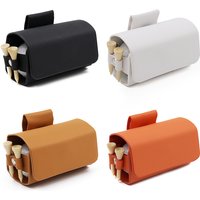 Golf Pouch Bags Travel Case Golf Ball Bag Portable Waist Storage Bag PU Leather For 2Pcs Golf Balls Holds And 4 Golf Tees Bag