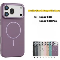 for Magsafe Case for Honor 600 Pro Matte Hard PC Shockproof Magnetic Protection Cover for Honor 600Pro Wireless Charge Shell