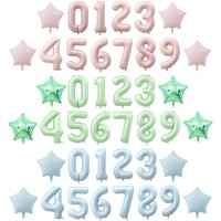 1PCS 40 inch large olive green baby blue baby pink KIDS birthday baby SHOWER digital balloon decoration 18 inch photo balloon