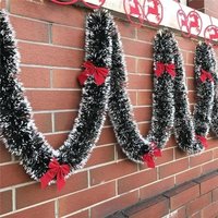 2M Christmas Eve Decoration Bar Tops Ribbon Garland Christmas Tree Kitchen Ornaments Wedding Party Christmas Decoration Prop