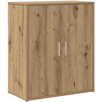 Oak Storage Cabinet 60x31x70 cm - Engineered Wood Sideboard for Living/Dining/Office Spaces
