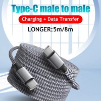60W Fast Charging Cable Dual-Ended Type-C Phone Accessory Data Transfer 1m/2m/3m/5m Compatible for Samsung and Xiaomi