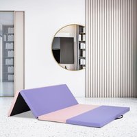 2025 New Folding Gymnastics Mat, Waterproof Non-Slip PU Leather Exercise Mat With Carry Bag For Yoga, Tumbling & Home Workouts