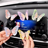 Car Center Console Butterfly Ornaments Air Outlet Decorations Personalized Car Ornaments Creative Healing Dynamic Butterflies