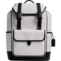 COACH League Coated Canvas Backpack Large Men's Black & White