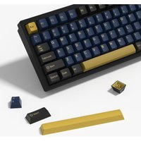 KBDiy GMK Blue Samurai Keycap Cherry Profile Double Shot PBT ISO Keycaps For Gamer Mechanical Keyboard Kit Gaming Point Key Cap