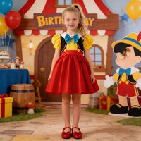 Cartoon Puppet Party Girl Dress Puppets Costumes Elegant Birthday Princess Performance Costume Halloween Carnival Kids Dresses