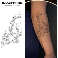 Whispers of Spring Temporary Tattoo,Lasts To 15 Days New Technology Magic Waterproof Semi Permanent Sticker