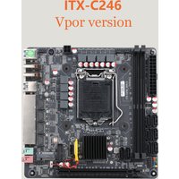 C246 Mini-ITX Motherboard 8 bay NAS Motherboard i219 Vpro Gigabit M.2 Nvme 8 SATA 3.0 Support Raid i3/i5/i7 6/8/9th E-2100/2200