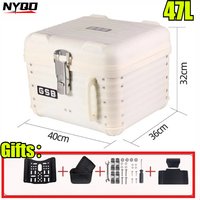 Large 47L Motorcycle Trunk Waterproof Storage Box Non-aluminum Alloy Tail Box for Scooter motorcycle tail box 탑박스