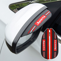 1Pair Car Rearview Mirror Rain Eyebrow Protector Trim Rain Cover Sun Visor Universal Car Side View Mirror Rain Guard Accessories