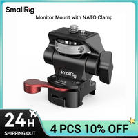 SmallRig Field Monitor Mount with NATO Clamp, Camera Monitor Holder for 5” and 7” Monitor, Swivel and Tilt Adjustable - 2906B