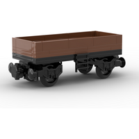 MOC Building Blocks City Freight Train Model Transport Carriage DIY Assembly Brick Toys Birthday Gift