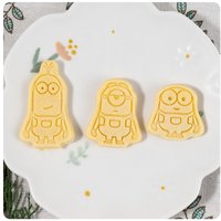 Minions cartoon cute mold creative kawaii home DIY cookies snacks baking pressing mold movie anime merchandise gift wholesale