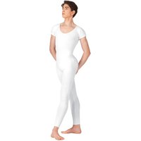 Men Adult One Piece Unitard Nylon Ballet Dance Costume Spandex Full Body Leotard Gymanstics Workout Tight Bodysuit Jumpsuits