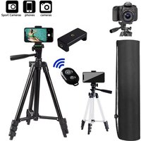 Tripods For Phone Camera Tripod Stand With Bluetooth Remote Phone Holder Lightweight Universal Photography For Sport Camera DSLR