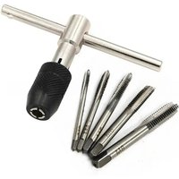 3mm To 6mm T-type Hand Tap Wrench Thread Tapping Tool Set Hand Wrench Thread Tapping M3 To M8 Tool Set