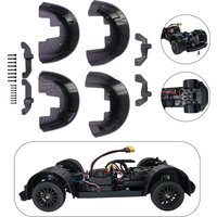 MJX10304 Simulierte Vorder- und Hinterradkotflügel für MJX 10304 Hyper Go 1/10 Hochgeschwindigkeits-Drift-Rallye-RC-Auto Upgrade-Teil