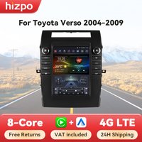 Hizpo Für Tesla Stil Autoradio Für Toyota Verso Corolla 2004-2009 2006, Carplay 4G GPS Auto Radio multimedia 2din Android Auto BT