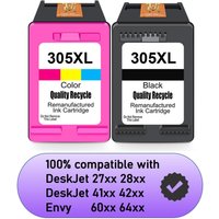 Ink Cartridge 305 xl Compatible for hp 305XL Printer Ink Black Tri-Color for Envy 6020 6030 Pro 6410 Deskjet 2720 2300 Plus 4120