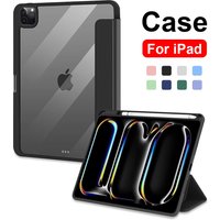 For iPad 2025 11th Gen Case iPad Air 13 11 M3 M2 Pro 11 13 M4 Air 5 4 2 3 10.5 Gen 10 9 8 7 10.2inch iPad 9.7 Pro12.9 Case Cover