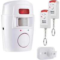 Wireless PIR Motion Sensor Detector Alarm with 2 Remote Controls Door Window for Home Shed Garage Caravan Alarm Security System