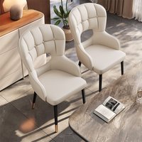 Six grid embrace hollow soft bag chair European chair hotel villa hotel western restaurant dining chair with armrest high back