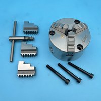 SANOU Lathe Chuck 80mm Front 3 Hole 3 Jaw Self-centering Chuck K11-80F Lathe Scroll Chuck Mini Metal Chuck