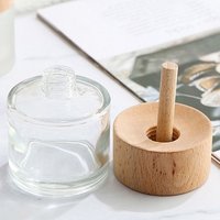 Aromatherapy Bottle Perfume Bottles Reed Diffuser Vase Essential Oil Solid Wood Empty Jar Glass