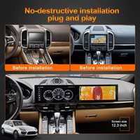 Dual Screen For Porsche Cayenne 958 92A 2010-2017 Car Radio Android Auto Carplay Stereo Multimedia Navigation GPS Video Player