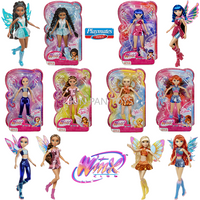 Original Playmates Winx Club 27cm Fashion Doll New Collection Bloom Stella Flora Musa Tecna Aisha Action Figure Kids Gifts Toys