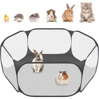 Portable Small Pet Cage Transparent Cat and Dog Cage Tent Pet Playpen Open Folding Yard Fence For Dog Hamster Rabbit Guinea Pig