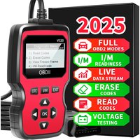 Obd2 Diagnostic Scanner Tool - Engine Fault Code Reader for All Cars since 1996, with Real-Time Data Stream, Battery Test, and Code Erase