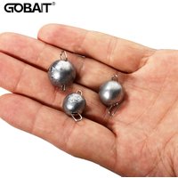 5PCS 2g 28g Fishing Weight Sinker Jig Head Deep Water with Swivel Round Ball Sinkers Rock Fishing Tackle Cast Pesca Accessories