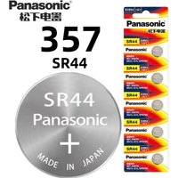 Original Panasonic SR44 357 button battery 1.55V silver oxide battery suitable for watches toys remote controls vernier calipers