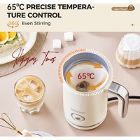 Cafelffe 4in1 Electric Milk Frother Frothing Foamer Chocolate Mixer Cold/Hot Latte Cappuccino Automatic foam milk heater Warmer