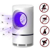 1 PC électrique mouche insectes moustique tueur lumière LED piège lampe de contrôle petite pravage avec alimentation USB et adaptateur