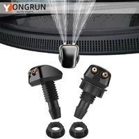 A Pair Car Windshield Spray Nozzle Windshield Washer Nozzle, Windshield Wiper Nozzle Dual Hole Design Suitable For Most Cars