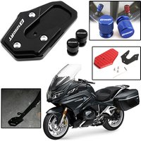 For BMW R1250RT R 1250RT R1250 RT 2018-2024 Motorcycle Valve CNC Kickstand Foot Side Stand Extension Pad Cover Protector