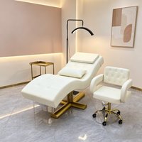 Electric reclining beauty bed, adjustable height beauty bed, suitable for hydrotherapy, salon, tattoo, therapy, home use