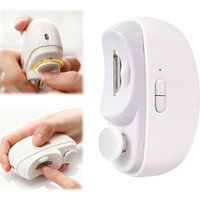LULAA Electric Nail Clippers 2 In 1 Nail Trimmer Two Speed Settings with Light and Trimming Functions Suitable for Home Use