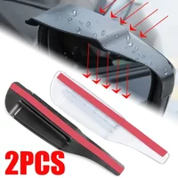 Car Rearview Mirror Rain Eyebrows with Air Guide Universal Reversing Mirror Rain-proof Shield Truck Air Dried Type Rain Eyebrows