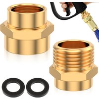 Garden Hose Adapter M22 Female to 3/4 GHT Brass Connector Quick Coupling For Pressure Washer Spray Gun Extension Water Pipe join