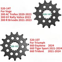 520 14T 15T Motor Ritzel Getriebe Stern Cam für Voge 300 AC Trofeo 300GY 300R Für Triumph 660 Daytona Tiger Sport Trident