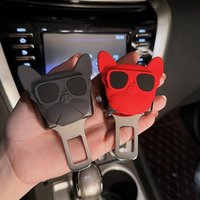 Cartoon Dog Shaped Car Seat Belt Buckle, Seatbelt Extender & Anti-Scratch Safety Plug
