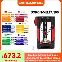 FYSETC Doron VELTA 300 3D Printer With 5-inch Touchscreen And CNC Parts 300mm*300mm Two Motors Per Axis Velta 3D Printer